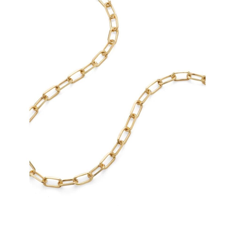 Gold Paperclip Link Necklace for Women - Picture 4 of 5